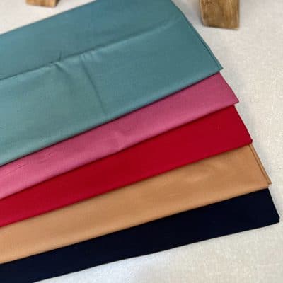 TISSU TOILE DE COTON UNIE [ TOMY ]