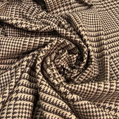 TISSU LAINAGE PIED DE POULE [ HECTOR ]