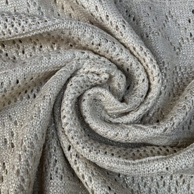 [ ZOHRA ] I TISSU MAILLE CROCHET FOIL COTON