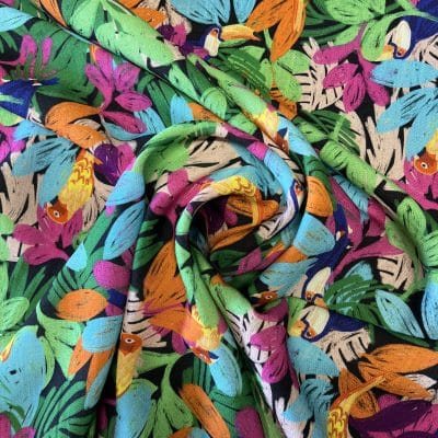 [ LAGO ] I TISSU CREPE VISCOSE EFFET LIN