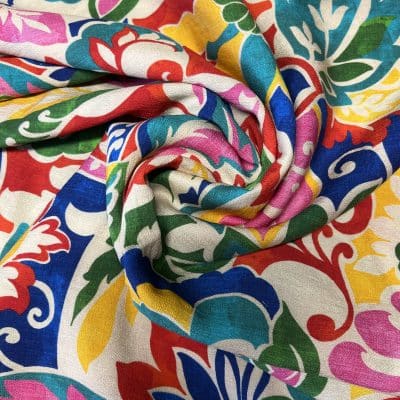 [ ESTEBAN ] I TISSU CRÊPE VISCOSE IMPRIME