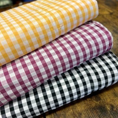[ VICHY 10MM ] I TISSU VOILE DE COTON