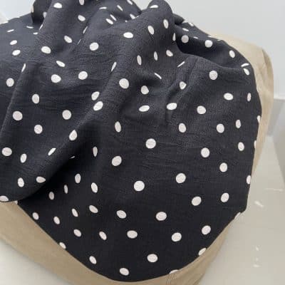 [ SUZY NOIR ] I TISSU CREPE VISCOSE ECOVERO™