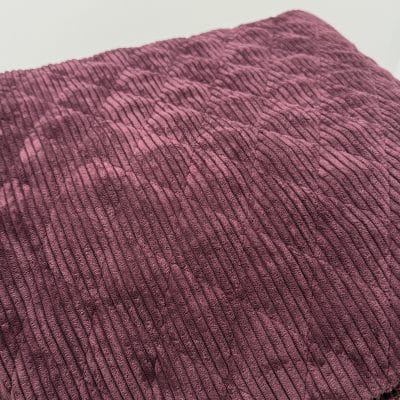 [ BANDERA PRUNE ] I TISSU VELOURS MATELASSE CORDUROY