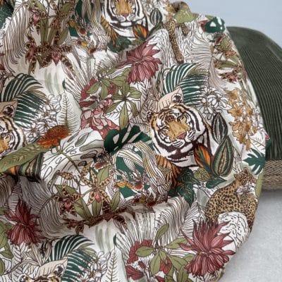 [ NIKITA ] I TISSU SATIN DE COTON IMPRIME