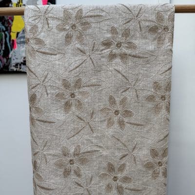 [ ALBA ] I TISSU LIN BRODE VISCOSE & LIN