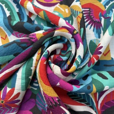 [ BAHIA ] I TISSU CREPE VISCOSE EFFET LIN