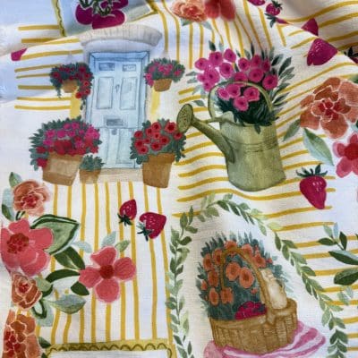 [ TOMATO ÉCRU ] I TISSU CREPE VISCOSE ECOVERO